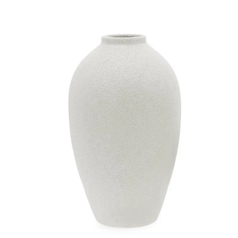 Vaso em ceramica rustico off white mart 42CM