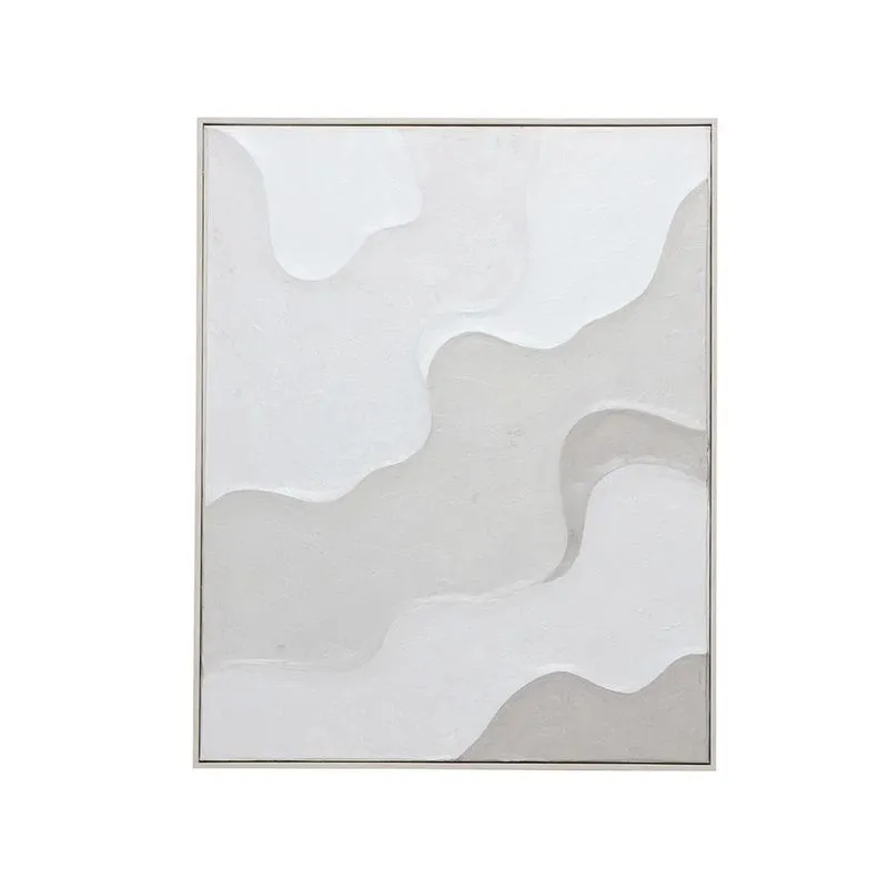 Quadro em canvas texturizado cinza mart 100X80CM