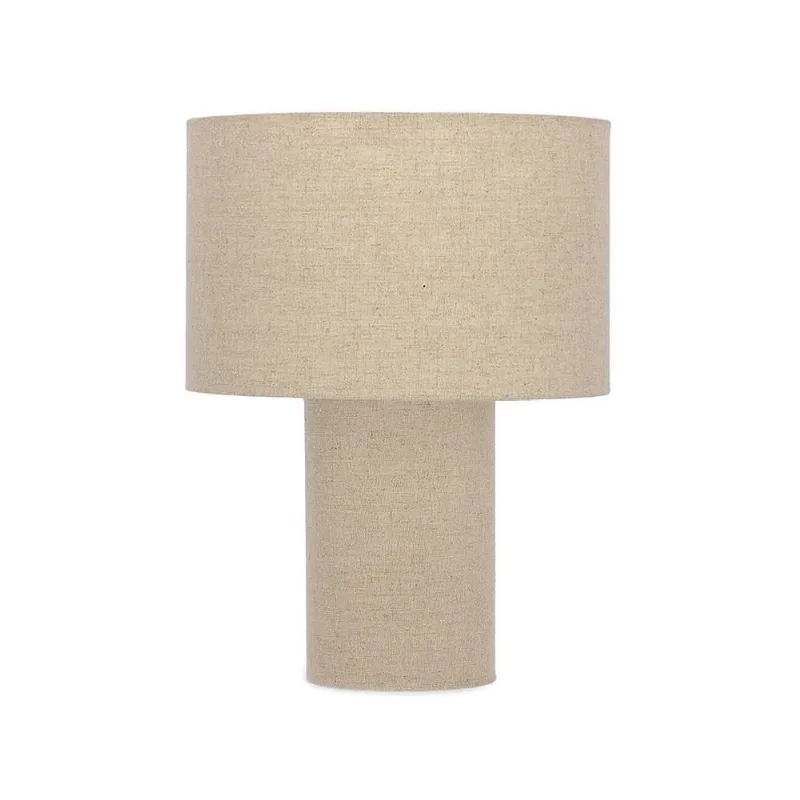 Luminaria com revestimento em linho bege mart 48cm