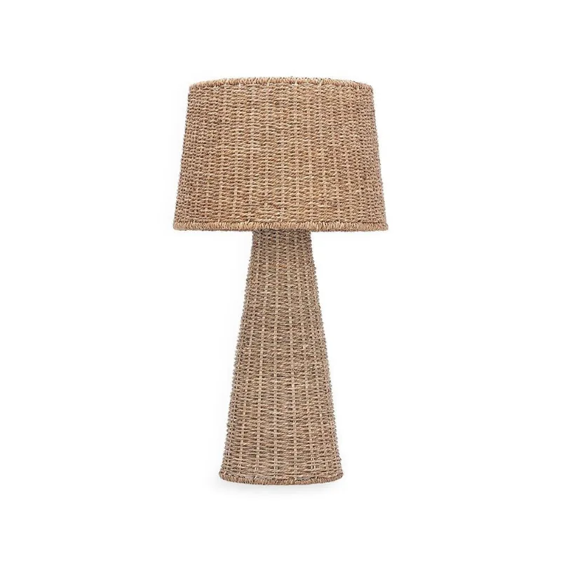 Luminaria em fibra natural mart 65,5cm
