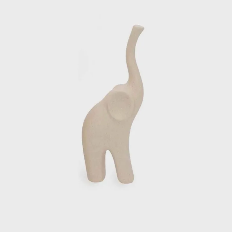Escultura Elefante em Cerâmica 19456-P Mart