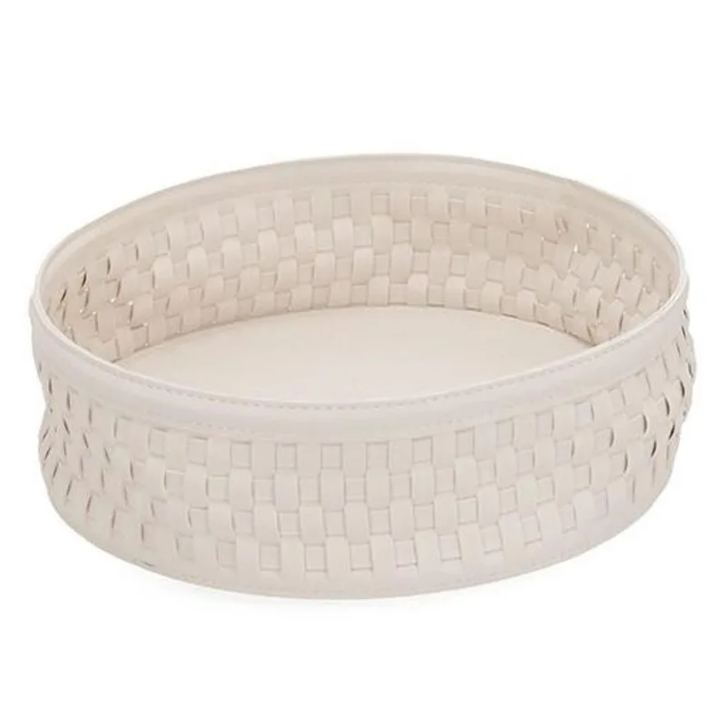 Centro de mesa em pu off white mart 25CM
