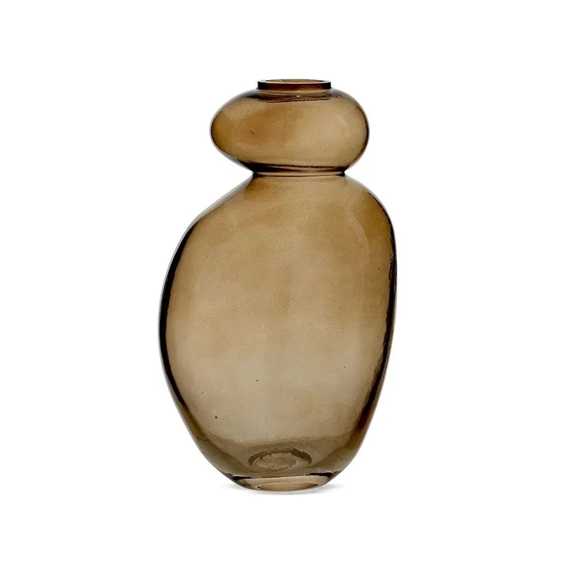 Vaso Em Vidro Design Marrom 19626 - Mart