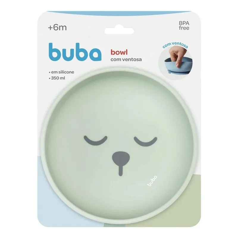 Buba Tijela Em Silicone Com Ventosa Gumy Verde 350ml