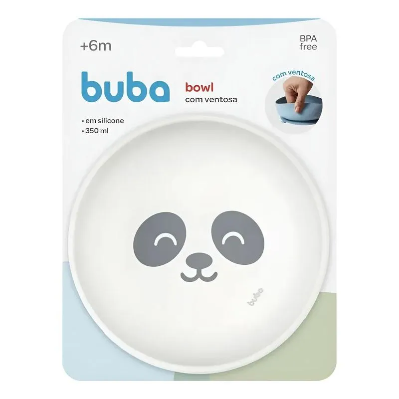 Buba Tijela Em Silicone Com Ventosa Gumy Branco +6m 350ml