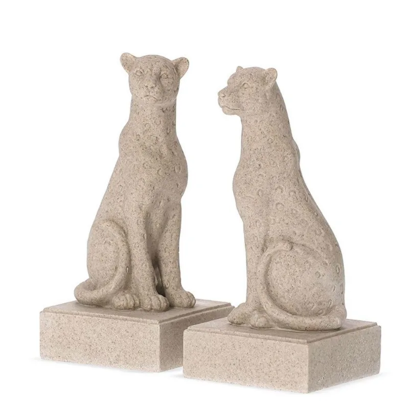 Escultura Aparador De Livros Leopardo 19,5x9cm 20177mart