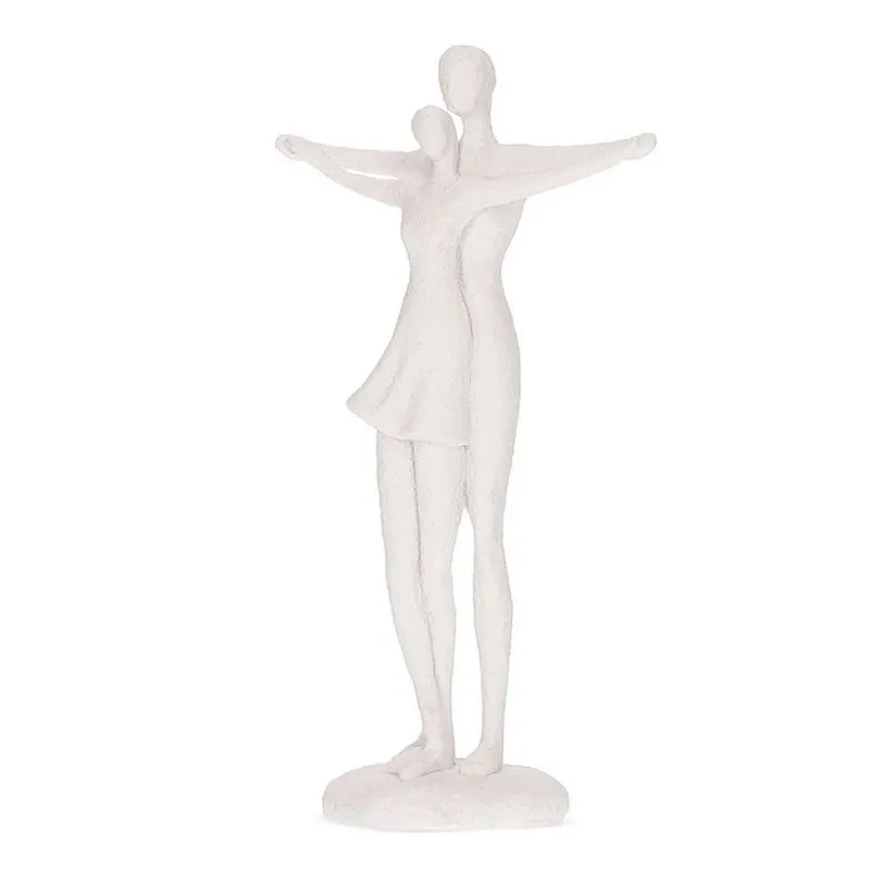 Escultura Em Polirresina Casal 20188 Branca - Mart