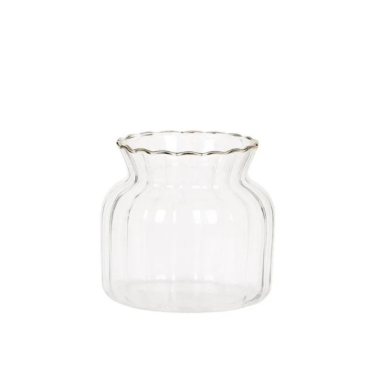 Mini Vaso De Vidro Transparente 20853-p 8x8cm 1un Mart