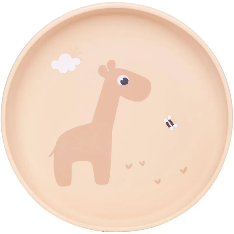 Pratinho em Silicone com ventosa Cloudy BEGE - Buba