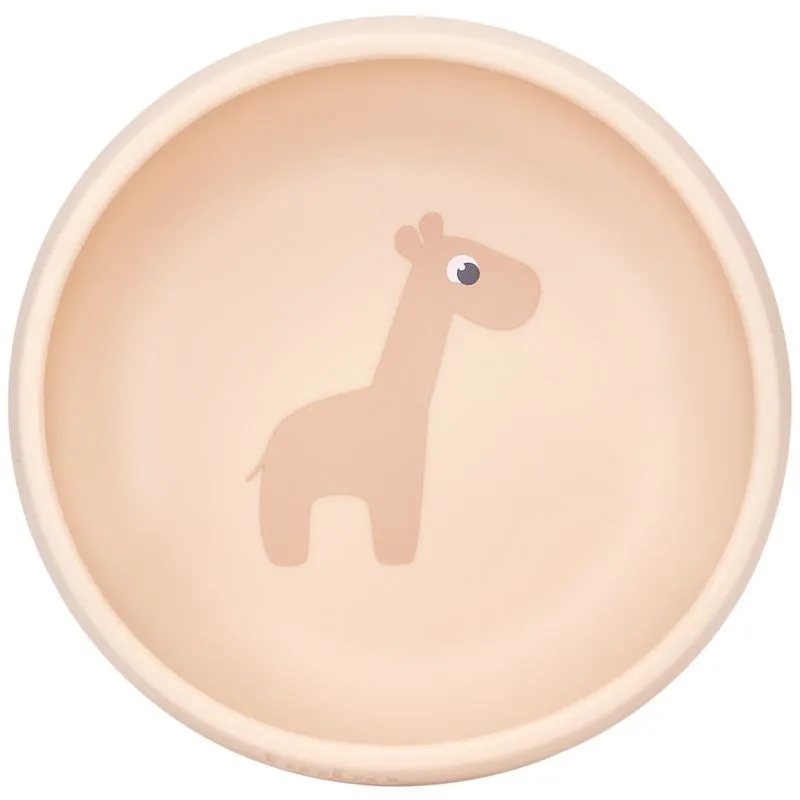Bowl em Silicone com Ventosa Cloudy Bege (6m+) - Buba