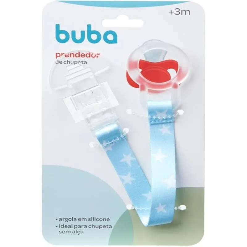 Prendedor De Chupetas Estrelas Azul Buba - 20947