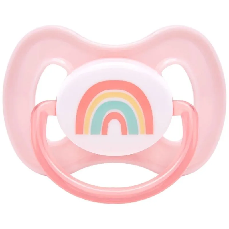 Chupeta Buba Comfort Fase 1 Silicone Simetrica Magic Arco Iris