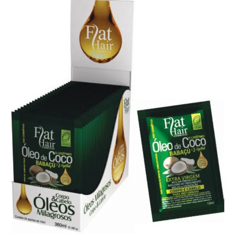 Display Sachê Coco Babaçu Flat Hair C/24 Un 15 Ml Display Sachê Coco Babaçu Flat Hair C/24 Un 15 Ml