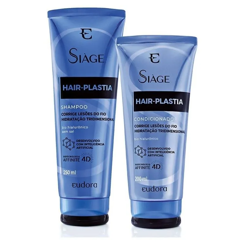 Kit Eudora Siàge Hair Plastia Shampoo E Condicionador