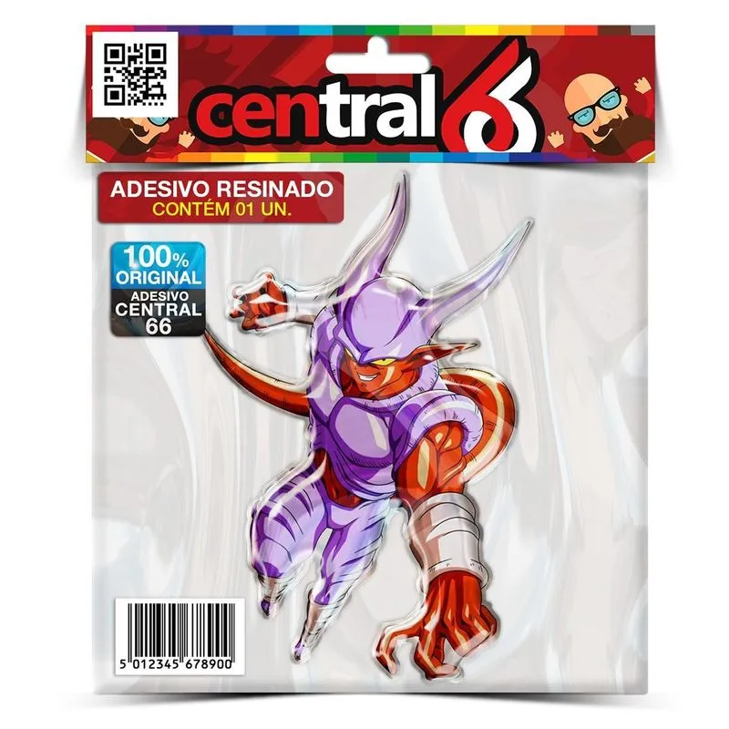 Adesivo Desenho Dragon Ball Z Janemba Resinado