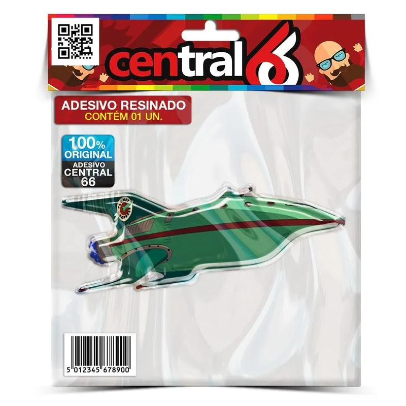 Adesivo Desenho Futurama Planet Express M02 Resinado