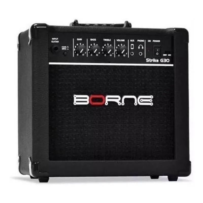 Amplificador Borne Guitarra Strike Preto G30