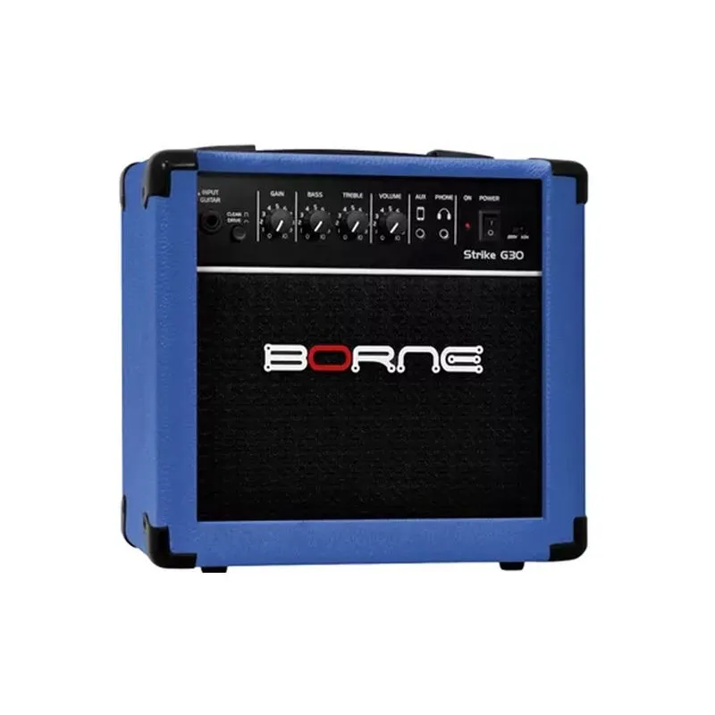 Caixa Amplificadora Borne Strike G30 Guitarra 15W - Azul