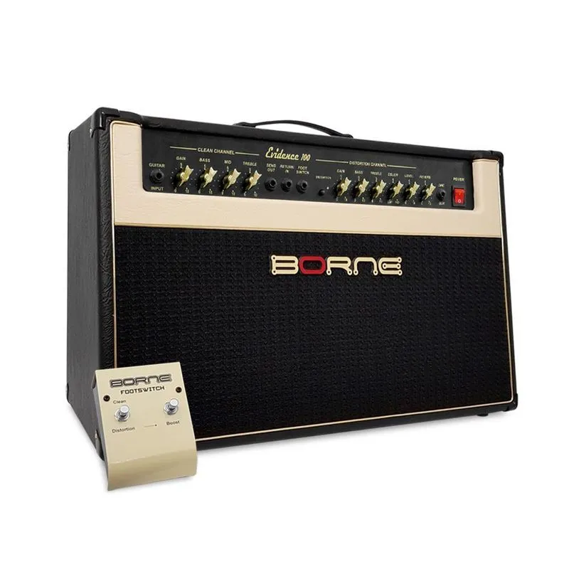 Amplificador Borne Evidence 100 Guitarra 100w Preto/dourado