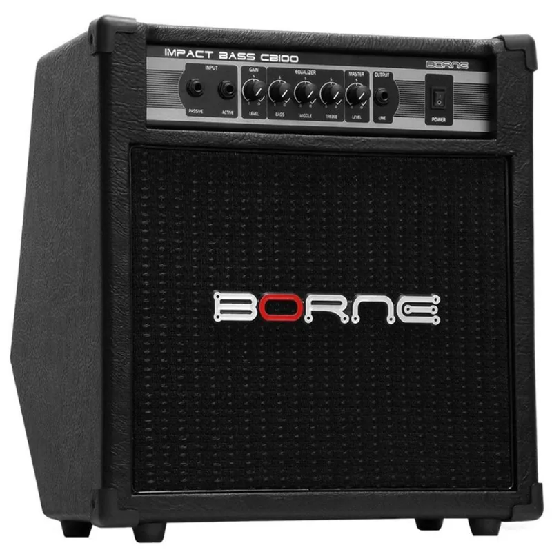Amplificador Borne Impact Bass CB100 Preto Para Contrabaixo 70 Watts