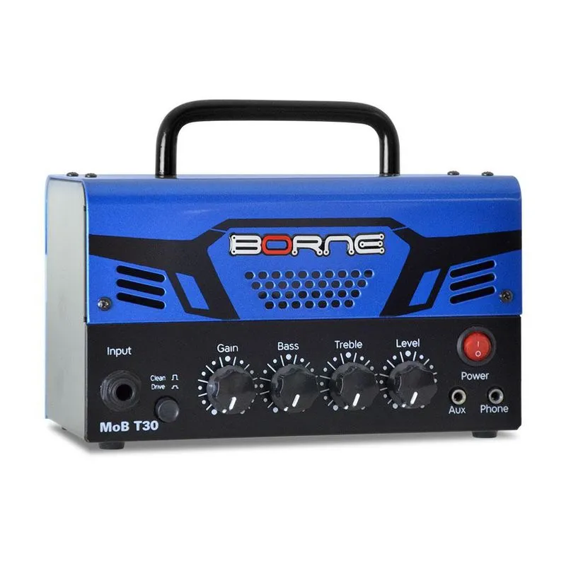 Mini Amplificador Borne Mob T30 Azul