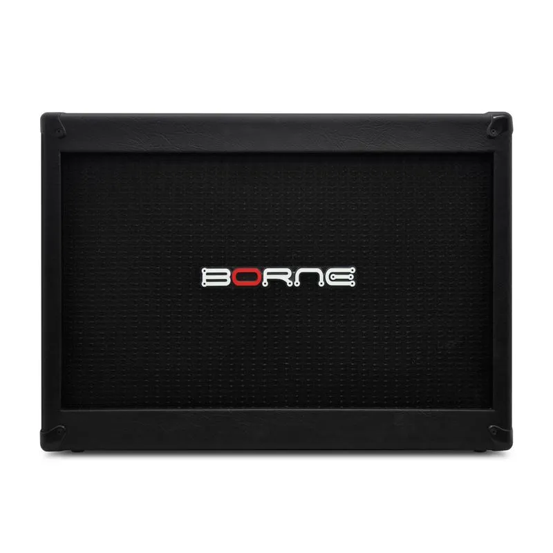 Gabinete Caixa Borne 2x12 G200 Preta Para Cabeçote Guitarra
