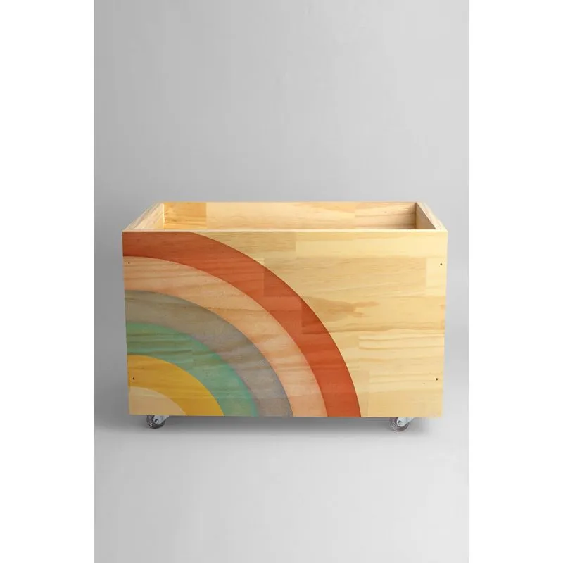 Baú Organizador Arco-íris 50cm X 35cm