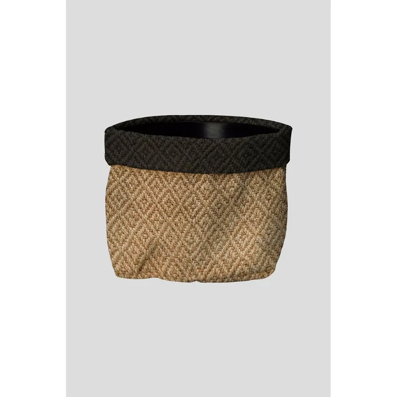 Cachepot Linho 16x12,5 Marrom - Design Up Living