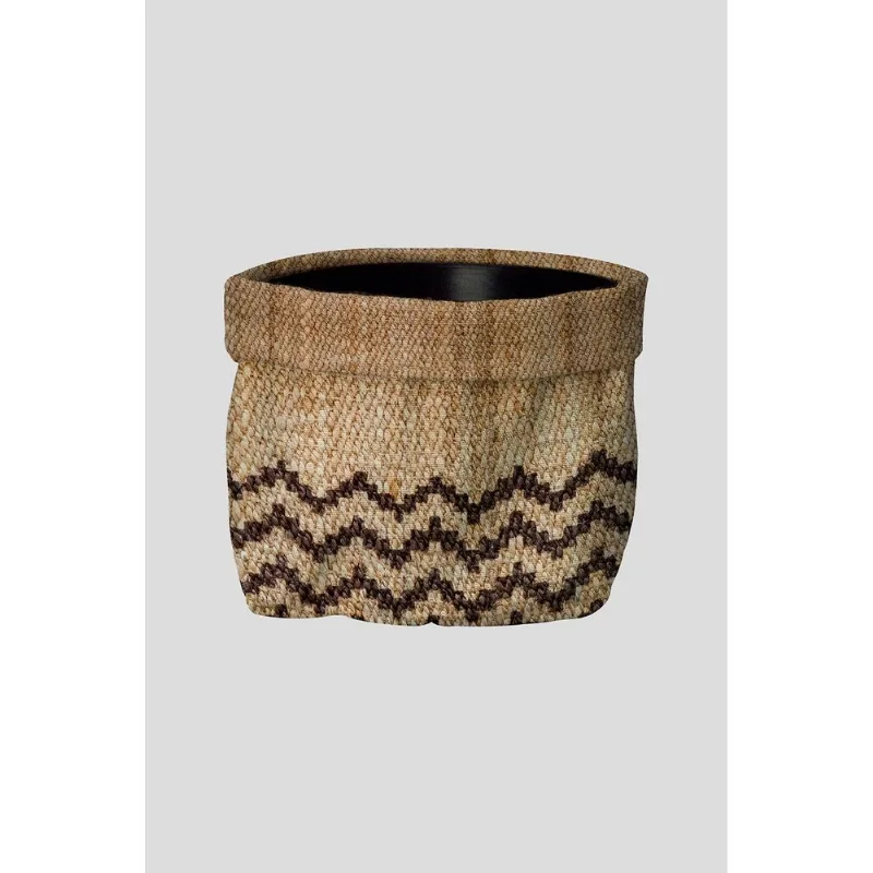 Cachepot Linho 16x12,5 Bege - Design Up Living