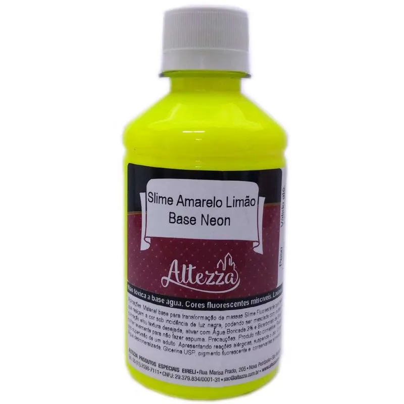 Slime Amarelo Base Neon 250G.