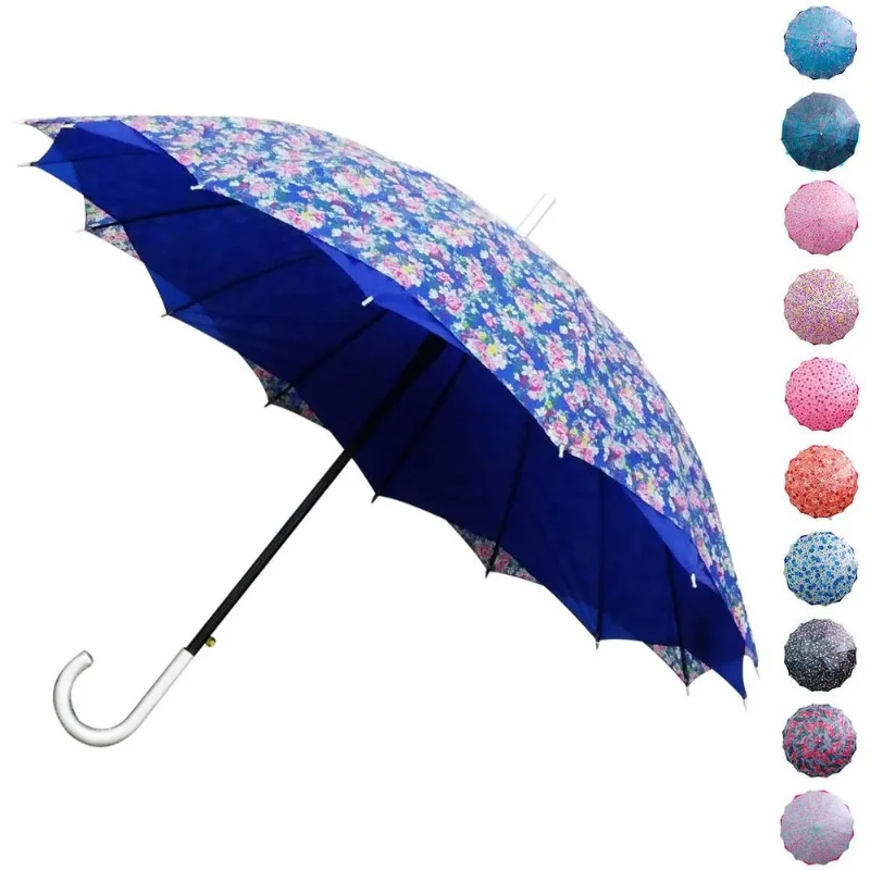 Guarda Chuva Automático 16 Varetas em Poliéster Colorido Facinato