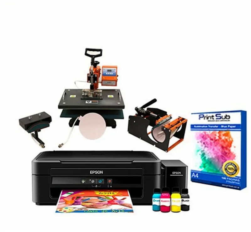 Prensa 4 Em 1 Maquina De Estampar E Impressora Kit