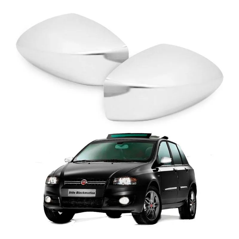 Aplique Cromado Fiat Stilo 2002/2011 Sem Pisca Retrovisor