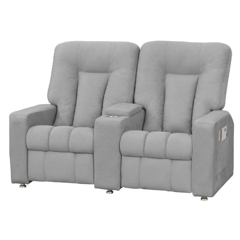 Poltrona Dupla Reclinável para Cinema Jetta MX8 Suede