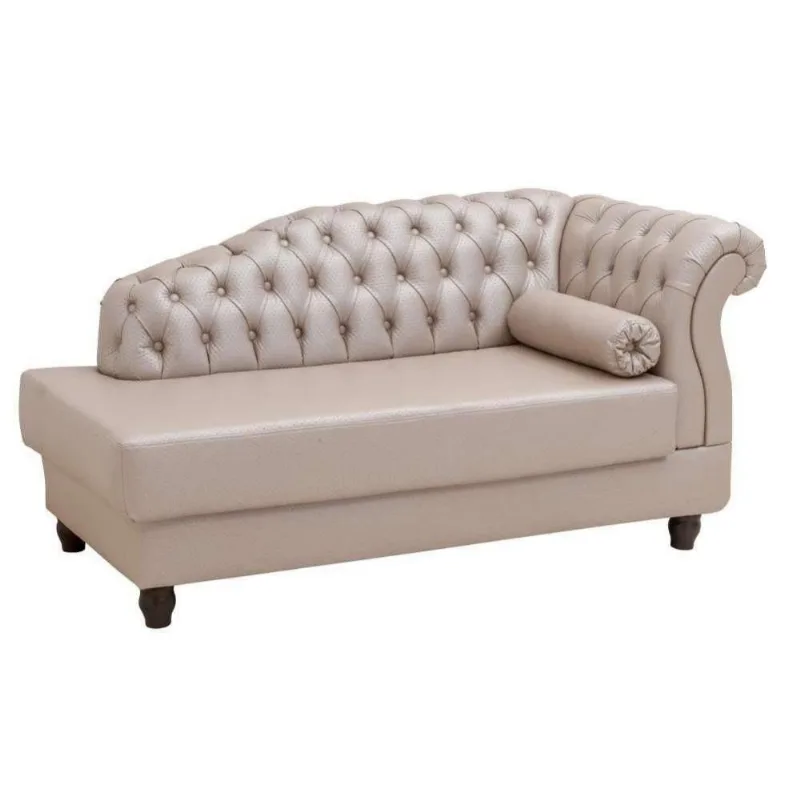 Chaise Estofada Pés de Madeira Vega Tcs-350 Branco Perfan