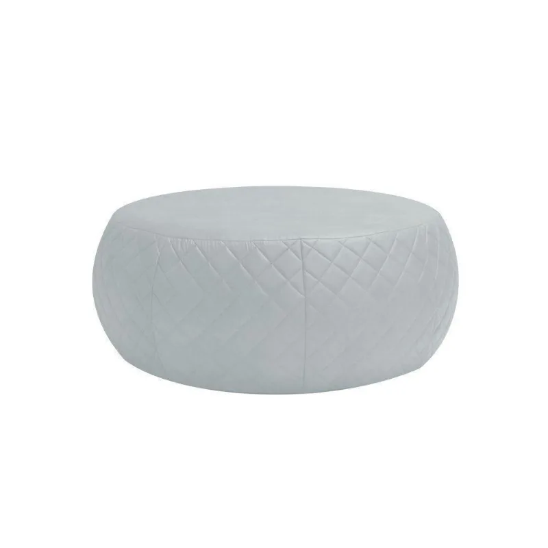 Puff Cleo 105cm Trêsse Corano Branco Gran Belo