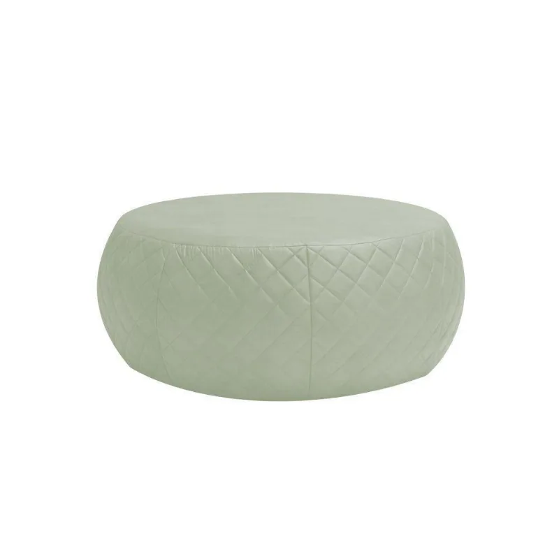 Puff Cleo 105cm Trêsse Corano Bege Claro Gran Belo