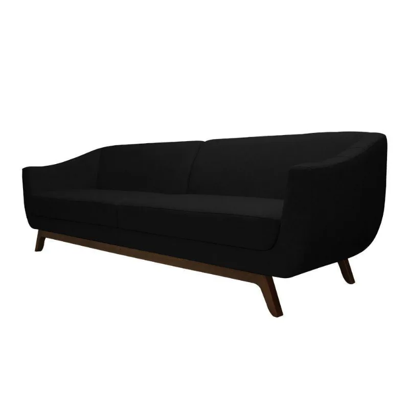 Sofá Boomer 260cm Corano Preto - Gran Belo