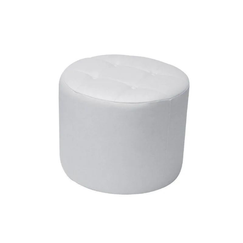Puff Decorativo Vermont 50cm Cipatex Branco Gran Belo