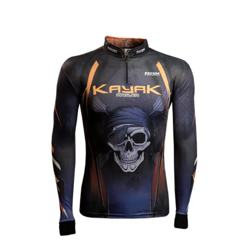 Camiseta De Pesca Brk Kayak Angler Com Fps 50-tamanho Gg