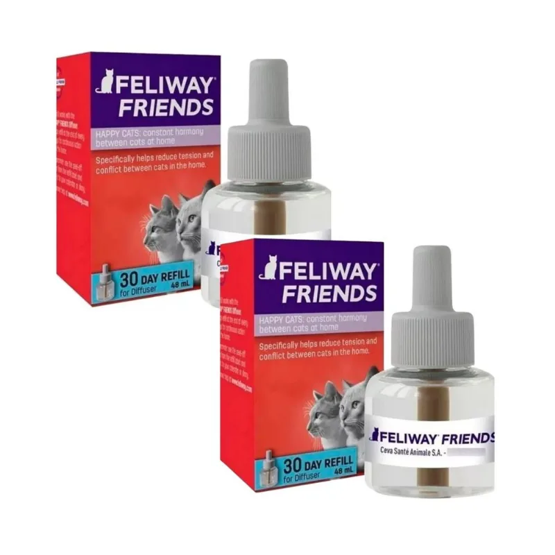 Kit 2 Un Feliway Friends Refil 48ml