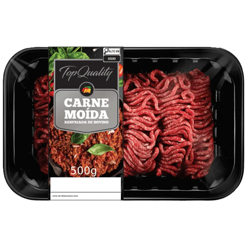 Carne Moída Bovino TOP QUALITY Patinho ATM Resfriado 500g