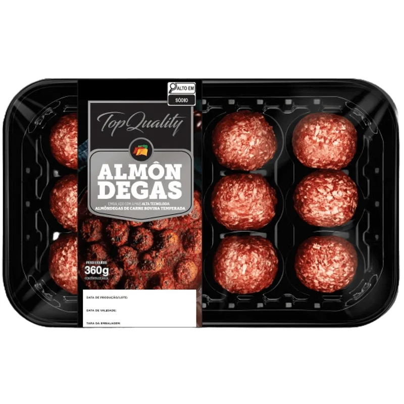 Almôndega Bovina TOP QUALITY ATM Resfriada 360G