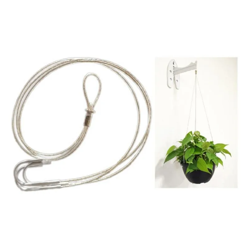 04 Unid Suporte Para Vaso Cabo Em Aço Corrente Vaso 110cm