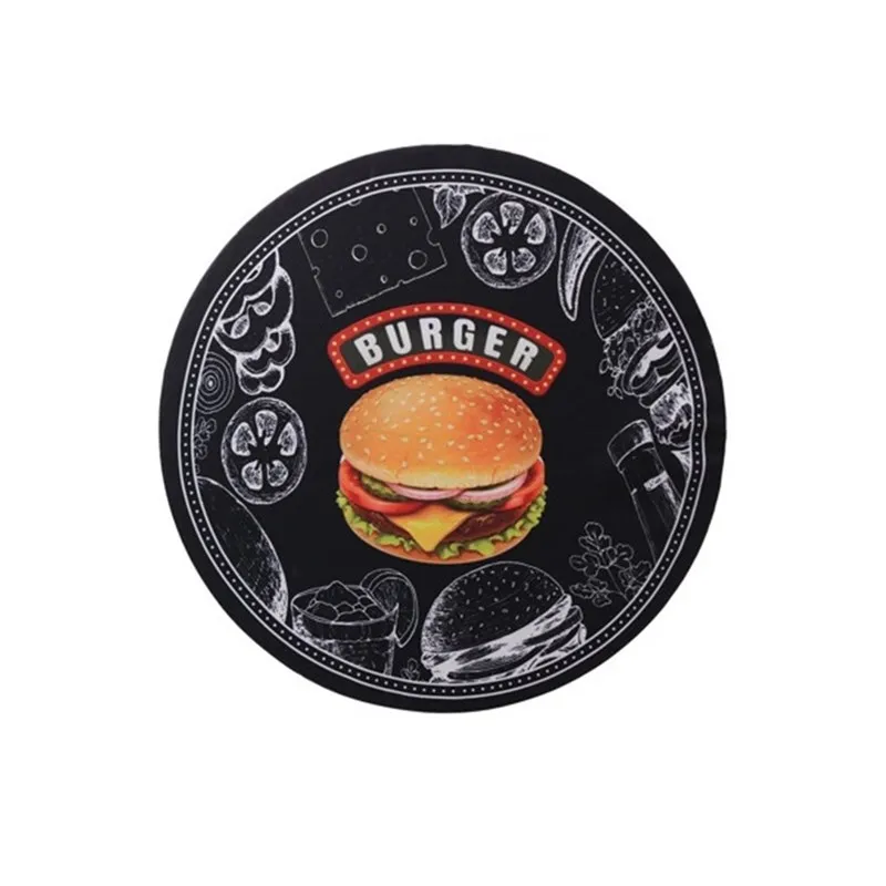 Sousplat Com Base Mdf 35cm Burguer Black
