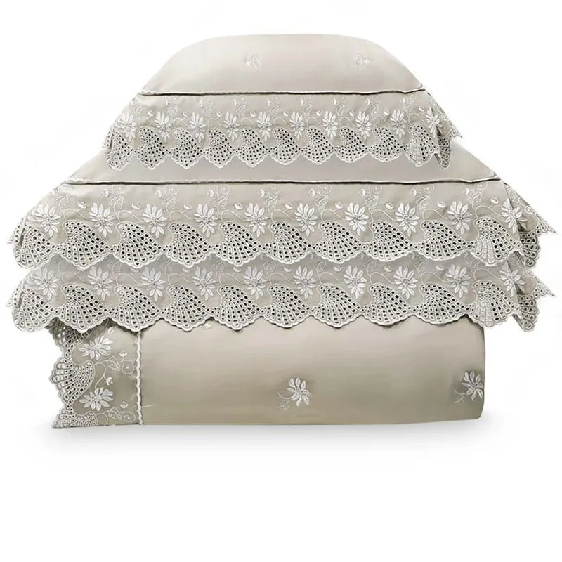 Colcha Queen com Almofada 300 Fios Vitalle Marken Fassi