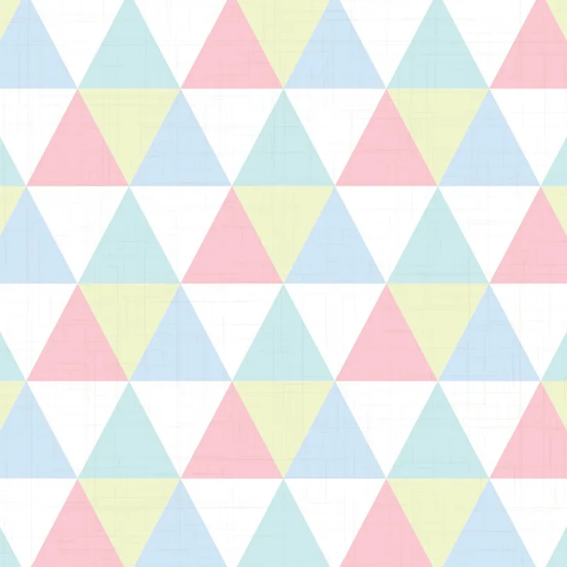Papel de Parede Triângulos Coloridos 2,70x0,57m
