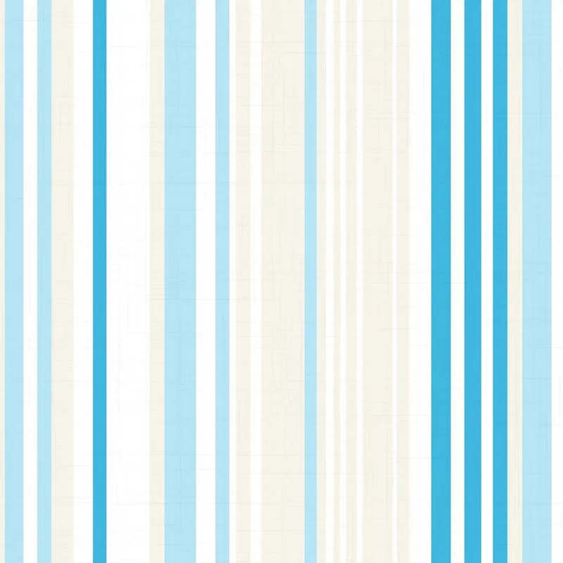Papel de Parede Adesivo Listrado Azul e Marfim 2,70x0,57m