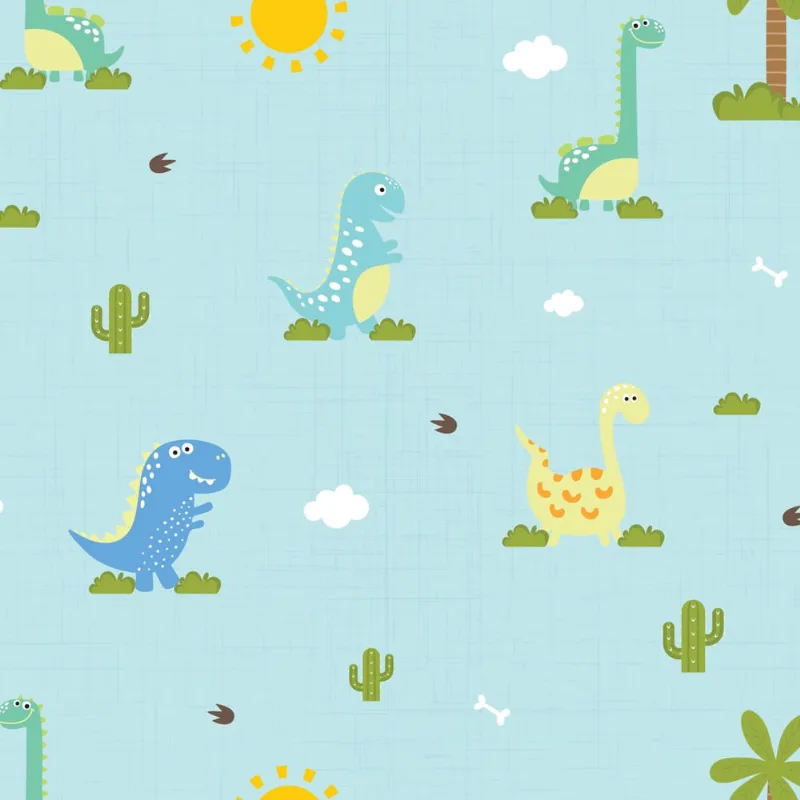 Papel de Parede Infantil Dinossauro Baby 2,70x0,57m