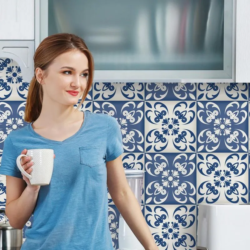 Adesivo de Azulejo para Cozinha Cidade do Porto 10x10 100un